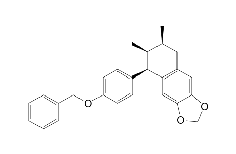Naphtho[2,3-d]-1,3-dioxole, 5,6,7,8-tetrahydro-6,7-dimethyl-5-[4-(phenylmethoxy)phenyl]-, (5.alpha.,6.alpha.,7.alpha.)-(.+-.)-