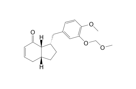(3S*,3aS*,7aR*)-3-[4-Methoxy-3-(methoxymethoxy)benzyl]-1,2,3,3a,7,7a-hexahydro-4H-inden-4-one
