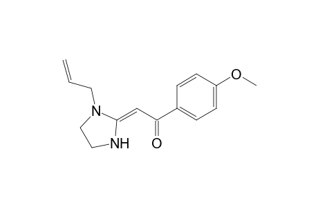 (2E)-1-(4-methoxyphenyl)-2-(1-prop-2-enyl-2-imidazolidinylidene)ethanone