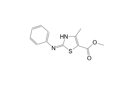 5-thiazolecarboxylic acid, 2,3-dihydro-4-methyl-2-(phenylimino)-,methyl ester, (2E)-
