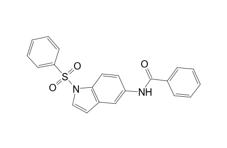 N-benzoyl-5-amino-1-(phenylsulfonyl)indole