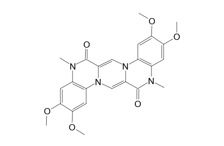 2,3,10,11-Tetramethoxy-5,13-dimethylpyrazino[1,2-a:4,5-a']diquinoxaline-6,14(5H,13H)-dione