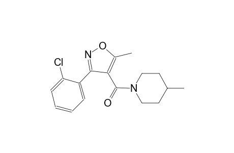 1-{[3-(2-chlorophenyl)-5-methyl-4-isoxazolyl]carbonyl}-4-methylpiperidine