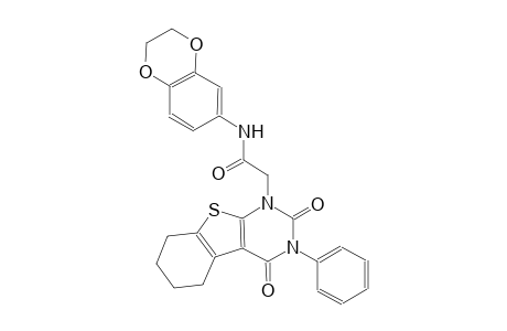 N-(2,3-dihydro-1,4-benzodioxin-6-yl)-2-(2,4-dioxo-3-phenyl-3,4,5,6,7,8-hexahydro[1]benzothieno[2,3-d]pyrimidin-1(2H)-yl)acetamide