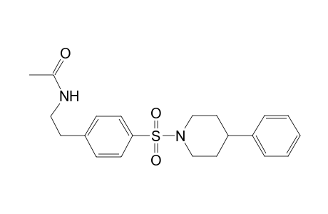 Acetamide, N-[2-[4-(4-phenyl)-1-piperidylsulfonyl)phenyl]ethyl]-