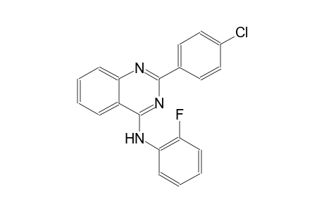 2-(4-chlorophenyl)-N-(2-fluorophenyl)-4-quinazolinamine