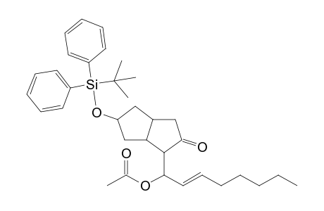 5-[(1',1'-Dimethylethyl)diphenylsilyloxy]hexahydro-1-(1"-acetyloxy-2"-octenyl)-2(1H)-pentalenone