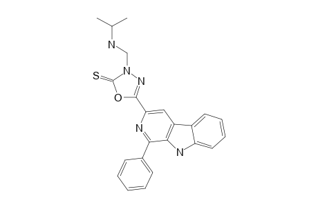 1-PHENYL-3-[3-ISOPROPYLAMINO-(METHYL)-2-THIOXO-1,3,4-OXADIAZOL-5-YL]-BETA-CARBOLINE