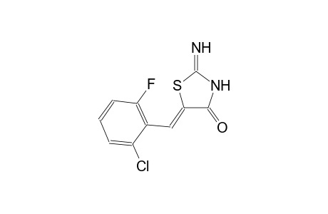 (5Z)-5-(2-chloro-6-fluorobenzylidene)-2-imino-1,3-thiazolidin-4-one