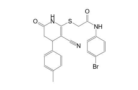 acetamide, N-(4-bromophenyl)-2-[[3-cyano-1,4,5,6-tetrahydro-4-(4-methylphenyl)-6-oxo-2-pyridinyl]thio]-