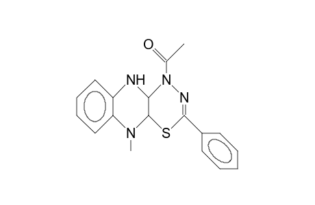 4-Acetyl-10-methyl-2-phenyl-1,4,4a,5,10,10a-hexahydro-1,3,4-thiadiazino(5,6-B)quinoxaline