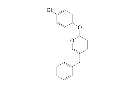2H-Pyran, 2-(4-chlorophenoxy)-3,4-dihydro-5-(phenylmethyl)-
