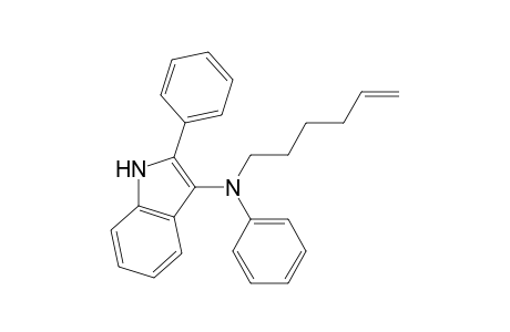 N-5-hexenyl-N,2-diphenyl-1H-indol-3-amine