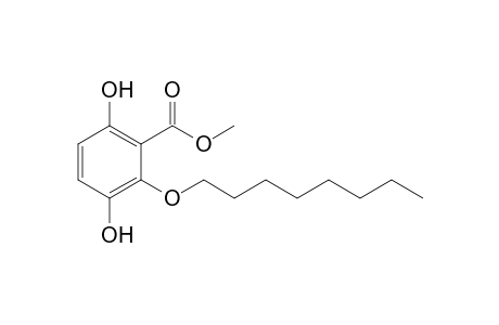 2-Carbomethoxy-3-octanyloxybenzohydroquinone