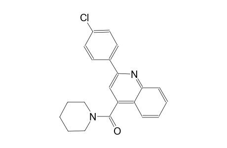 quinoline, 2-(4-chlorophenyl)-4-(1-piperidinylcarbonyl)-