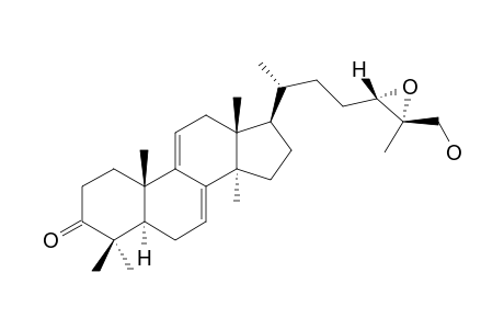 EPOXY-GANODERIOL-B;(24S,25S)-EPOXY-26-HYDROXY-5-ALPHA-LANOSTA-7,9(11)-DIENE-3-ONE