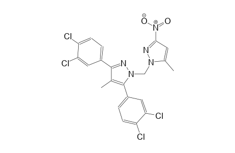 3,5-bis(3,4-dichlorophenyl)-4-methyl-1-[(5-methyl-3-nitro-1H-pyrazol-1-yl)methyl]-1H-pyrazole