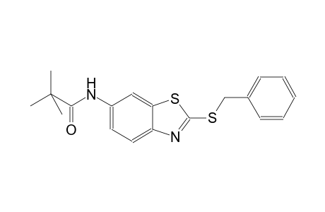 N-[2-(benzylsulfanyl)-1,3-benzothiazol-6-yl]-2,2-dimethylpropanamide