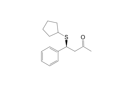 (S)-4-Cyclopentylsulfanyl-4-phenyl-butan-2-one