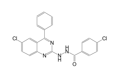 4-chloro-N'-(6-chloro-4-phenyl-2-quinazolinyl)benzohydrazide
