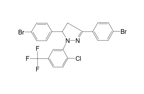3,5-bis(4-bromophenyl)-1-[2-chloro-5-(trifluoromethyl)phenyl]-4,5-dihydro-1H-pyrazole