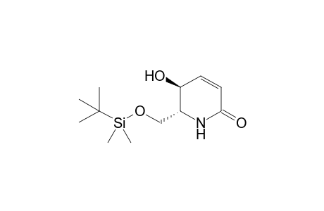(5S,6R)-6-(tert-Butyldimethylsilyloxymethyl)-5-hydroxy-5,6-dihydro-1H-pyridin-2-one