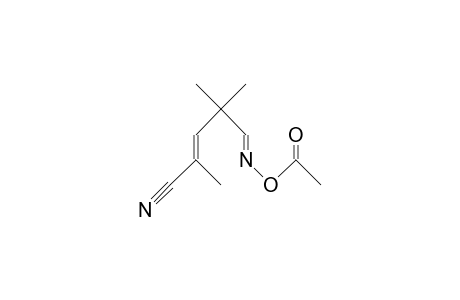 (E)-N-Acetoxy-3,3-dimethyl-5-cyano-1-azahexa-1,4-diene
