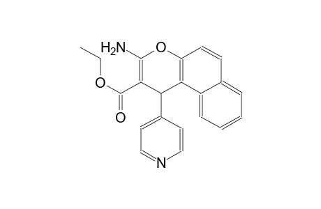 ethyl 3-amino-1-(4-pyridinyl)-1H-benzo[f]chromene-2-carboxylate