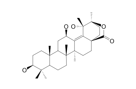 BETA-KUDINLACTONE;3-BETA,12-BETA,19-ALPHA-TRIHYDROXY-URS-13(18)-EN-28,20-BETA-LACTONE