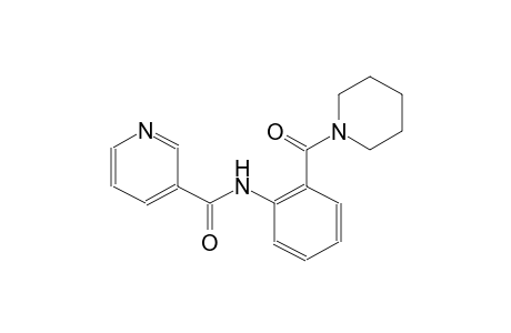 N-[2-(1-piperidinylcarbonyl)phenyl]nicotinamide