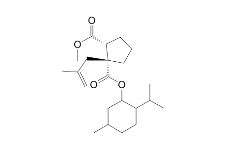 (+)-Menthyl (R)-1-(2-methylprop-2-en-1-yl)-2-(methoxycarbonyl)cyclopentan-1-carboxylate