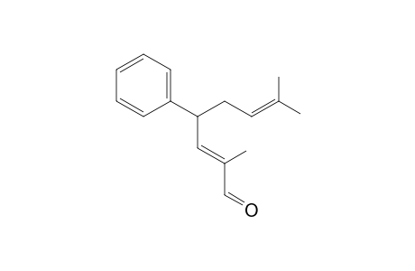 (E)-2,7-Dimethyl-4-phenyloct-2,6-dienal