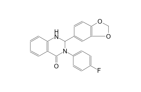 2-(1,3-benzodioxol-5-yl)-3-(4-fluorophenyl)-2,3-dihydro-4(1H)-quinazolinone