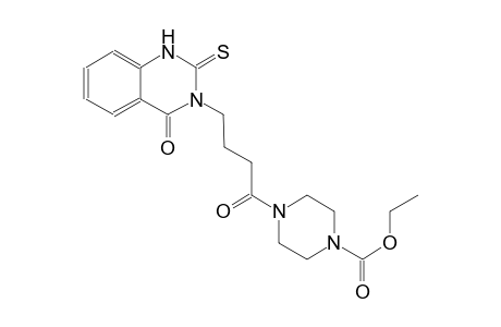 1-piperazinecarboxylic acid, 4-[4-(1,4-dihydro-4-oxo-2-thioxo-3(2H)-quinazolinyl)-1-oxobutyl]-, ethyl ester