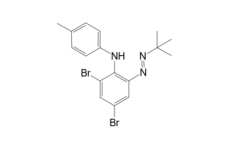 2,4-Dibromo-6-[(tert-butyl)azo]-N-(4-methphenyl)benzeneamine