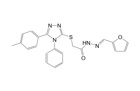 acetic acid, [[5-(4-methylphenyl)-4-phenyl-4H-1,2,4-triazol-3-yl]thio]-, 2-[(E)-2-furanylmethylidene]hydrazide
