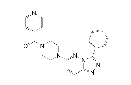 [1,2,4]triazolo[4,3-b]pyridazine, 3-phenyl-6-[4-(4-pyridinylcarbonyl)-1-piperazinyl]-
