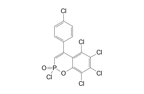 2-OXO-4-PARA-CHLOROPHENYL-2,5,6,7,8-PENTACHLOROBENZO-[E]-1,2-OXPHOSPHORIN-3-ENE