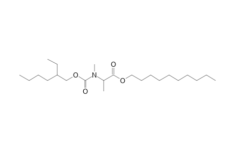 dl-Alanine, N-methyl-N-(2-ethylhexyloxycarbonyl)-, decyl ester