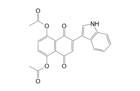 2-(3'-Indolyl)-5,8-diacetoxy-1,4-naphthoquinone