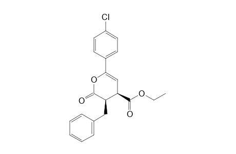 (3R,4R)-Ethyl 3-benzyl-6-(4-chlorophenyl)-2-oxo-3,4-dihydro-2H-pyran-4-carboxylate