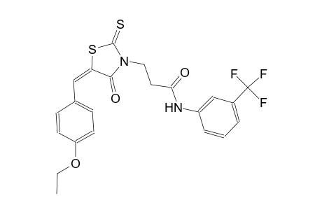 3-thiazolidinepropanamide, 5-[(4-ethoxyphenyl)methylene]-4-oxo-2-thioxo-N-[3-(trifluoromethyl)phenyl]-, (5E)-
