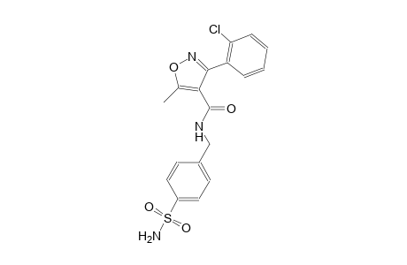 N-[4-(aminosulfonyl)benzyl]-3-(2-chlorophenyl)-5-methyl-4-isoxazolecarboxamide