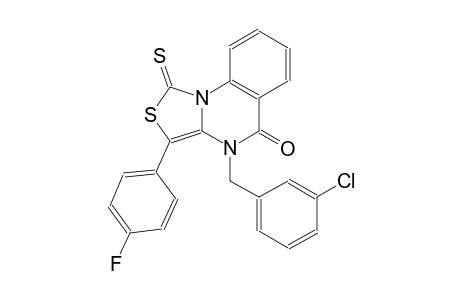 thiazolo[3,4-a]quinazolin-5(4H)-one, 4-[(3-chlorophenyl)methyl]-3-(4-fluorophenyl)-1-thioxo-