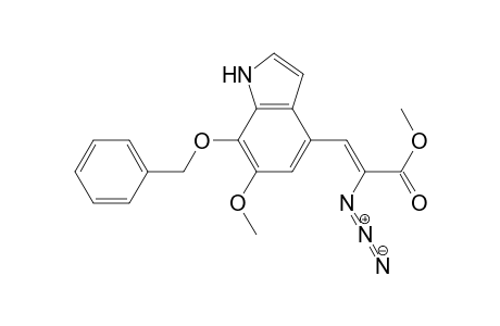 2-Propenoic acid, 2-azido-3-[6-methoxy-7-(phenylmethoxy)-1H-indol-4-yl]-, methyl ester