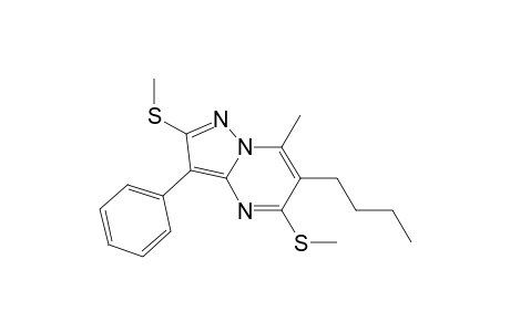 6-butyl-7-methyl-2,5-bis(methylsulfanyl)-3-phenyl-pyrazolo[1,5-a]pyrimidine