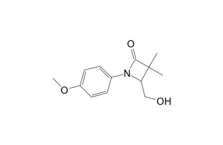 1-(4-Methoxyphenyl)-3,3-dimethyl-4-methylol-azetidin-2-one