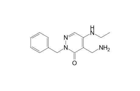 4-(Aminomethyl)-2-benzyl-5-(ethylamino)pyridazin-3(2H)-one