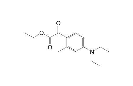 Benzeneacetic acid, 4-(diethylamino)-2-methyl-.alpha.-oxo-, ethyl ester