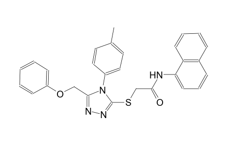 2-{[4-(4-methylphenyl)-5-(phenoxymethyl)-4H-1,2,4-triazol-3-yl]sulfanyl}-N-(1-naphthyl)acetamide